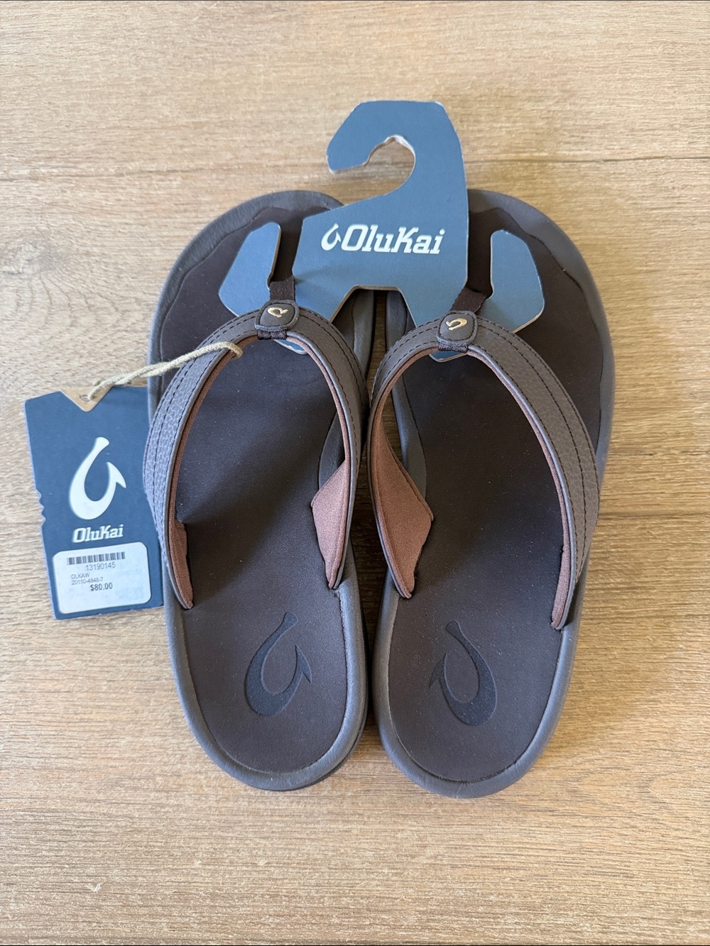 OluKai Brown and Dark Brown Women’s Sandals